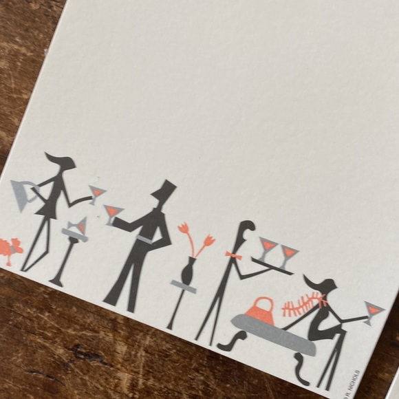 R. Nichols Artist Mid Century Style Notecards and Envelopes Set of 10 - Picture 2 of 10